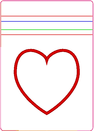 In the Hoop Bag Embroidery Design, Applique Heart 5X7 Fully Lined ITH Zipper Bag (No Exposed Seams) - Stitch Wicked Shop