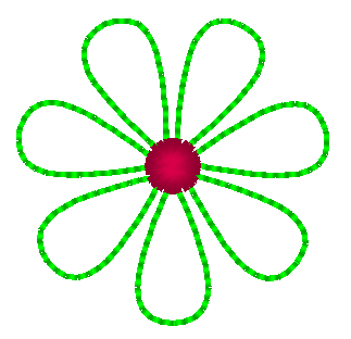 Simple Flower Embroidery Design, Mini Flower 1