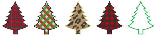 Christmas Tree Design Bundle Machine Embroidery Designs - Stitch Wicked Shop