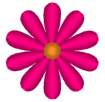 Mini Flower Embroidery Design, Flower 14