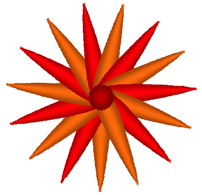 Mini Flower Embroidery Design, Multicolor Flower 2