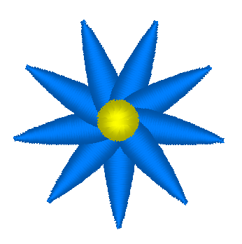 Mini Flower Embroidery Design, Flower 11