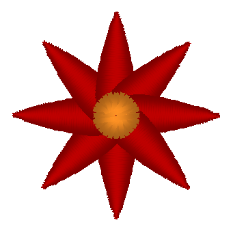 Mini Flower Embroidery Design, Flower 12