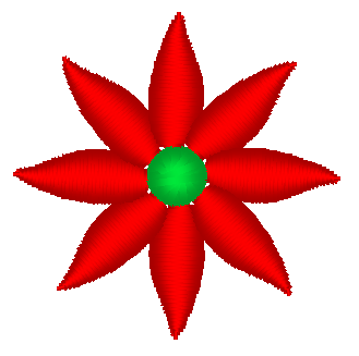 Mini Flower Embroidery Design, Flower 19