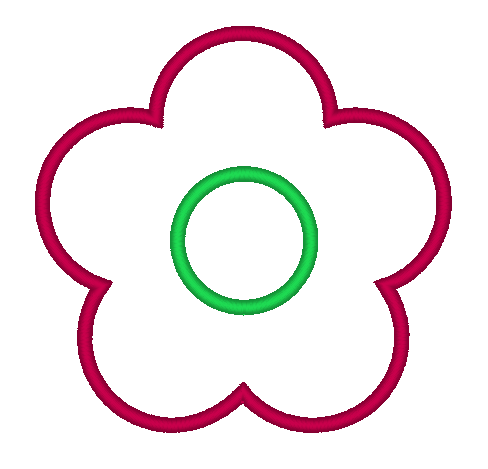 Flower Applique Machine Embroidery Design - Stitch Wicked Shop