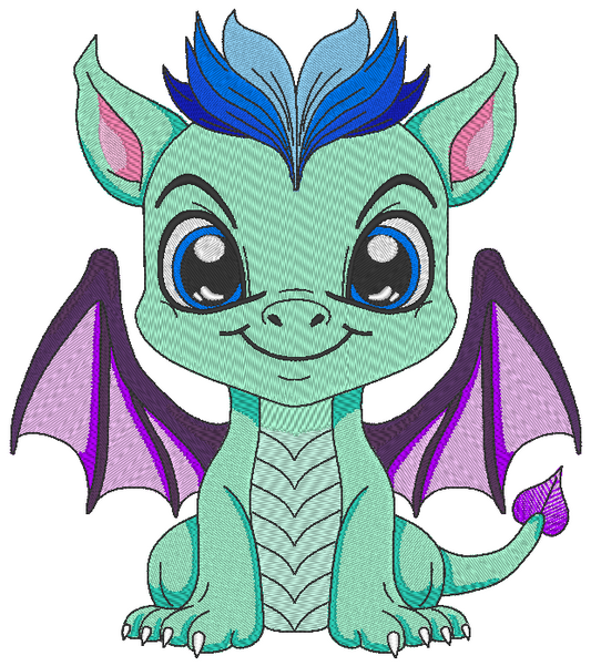 Baby Dragon Machine Embroidery Design