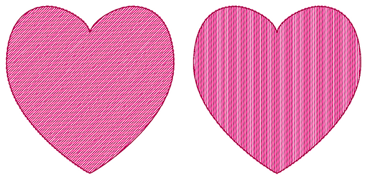 Valentines Heart Sketch Embroidery Design