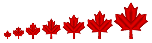 Mini Canada Maple Leaf Machine Embroidery Design - Stitch Wicked Shop