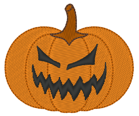 Jack O Lantern Halloween Machine Embroidery Design, Face 10