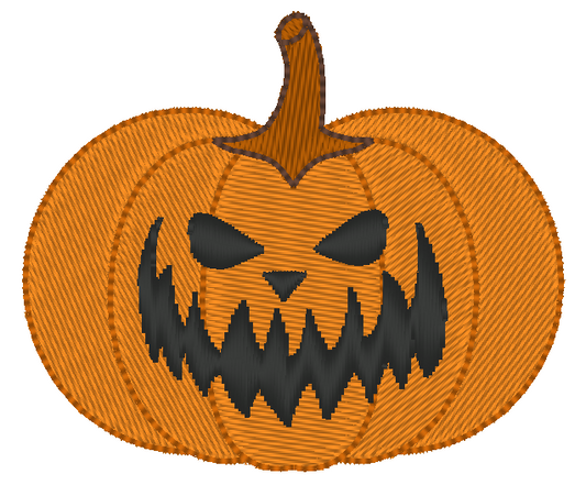 Jack O Lantern Halloween Machine Embroidery Design, Face 7 - Stitch Wicked Shop