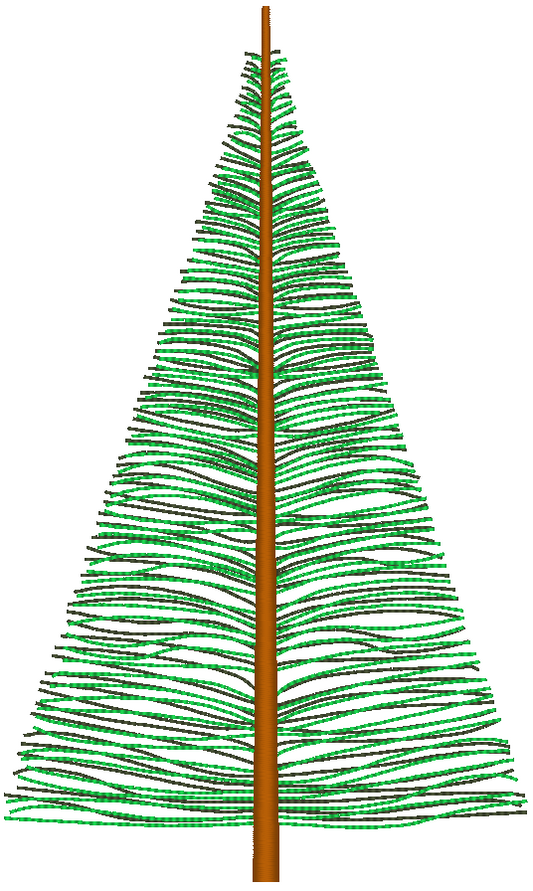 Forest Fir Tree Machine Embroidery Design
