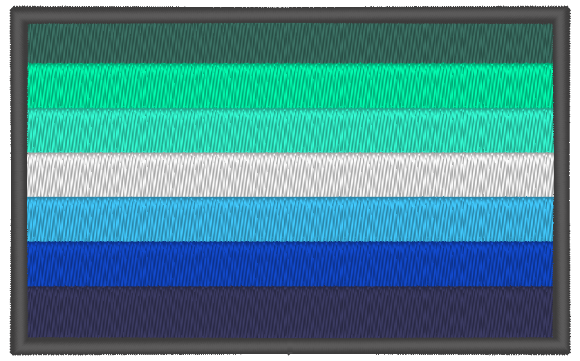 Gay Men's Pride Flag Machine Embroidery Design, LGBTQ Pride Flag