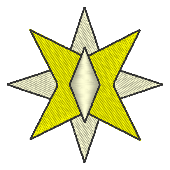 Mini Star Machine Embroidery Design