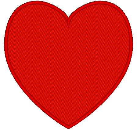 Heart Machine Embroidery Design Filled - Stitch Wicked Shop