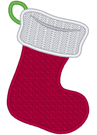 Christmas Stocking Machine Embroidery Design - Stitch Wicked Shop