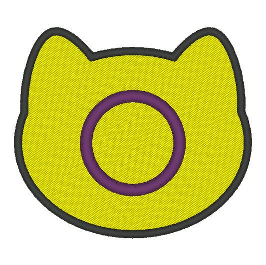 Intersex Purride Flag Embroidery Design, Cat Pride Flag Patch, 7 Sizes Included