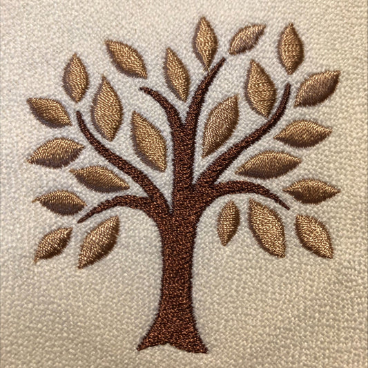 Elegant Tree Machine Embroidery Design