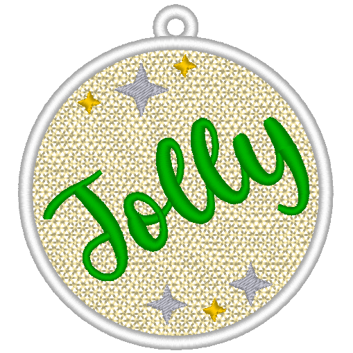 Free Standing Lace Christmas Ball Ornament Machine Embroidery Design, FSL Jolly Decoration