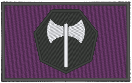 Lesbian Labrys Pride Flag Machine Embroidery Design, LGBTQ Pride Flag