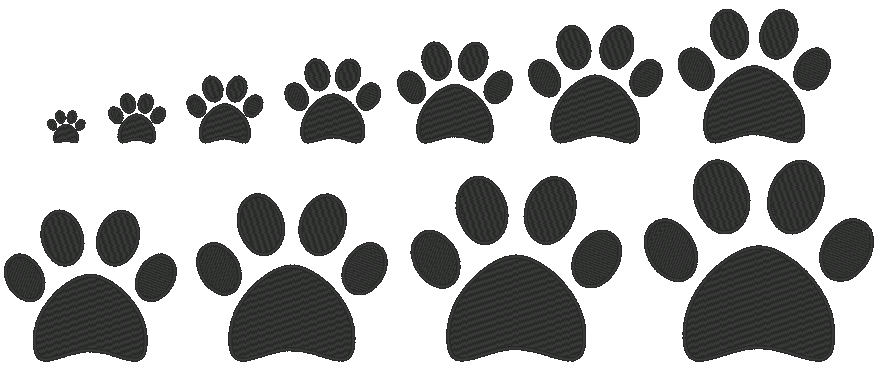 Puppy Paw Print Machine Embroidery Design - Stitch Wicked Shop