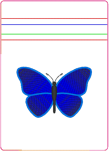 In the Hoop Bag Embroidery Design, Butterfly 5X7 Fully Lined ITH Zipper Bag (No Exposed Seams)