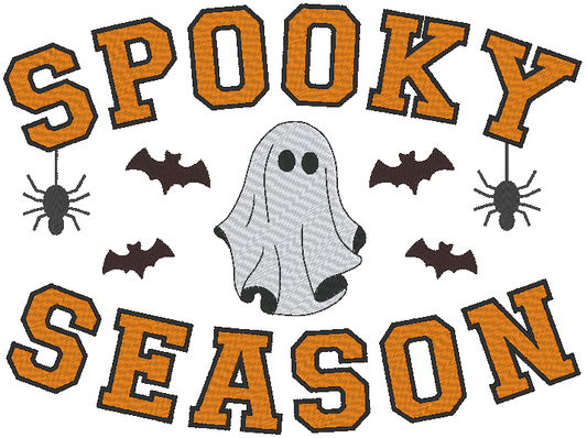 Spooky Season Sweatshirt Embroidery Design