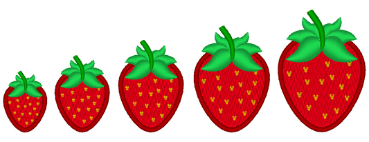 Strawberry Machine Embroidery Design - Stitch Wicked Shop