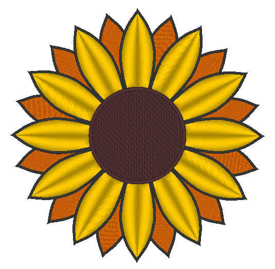 Sunflower Machine Embroidery Design - Stitch Wicked Shop