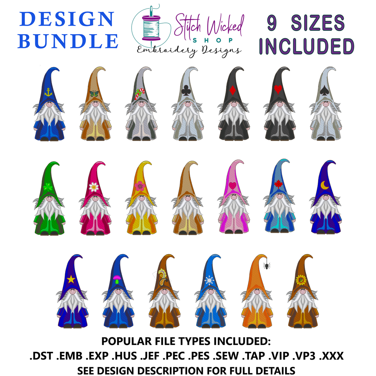 Holiday Gnomes Design Bundle