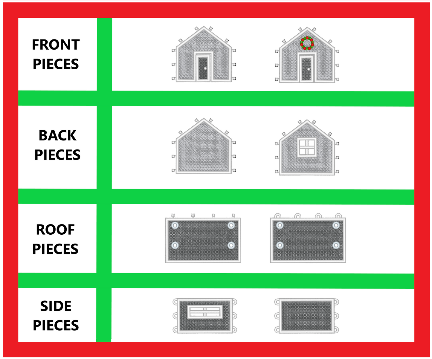 Free Standing Lace 3D Winter Village House Machine Embroidery Designs, 4X4 Christmas Village Cottage