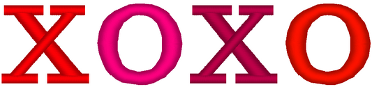 XOXO Valentine's Day Machine Embroidery Design