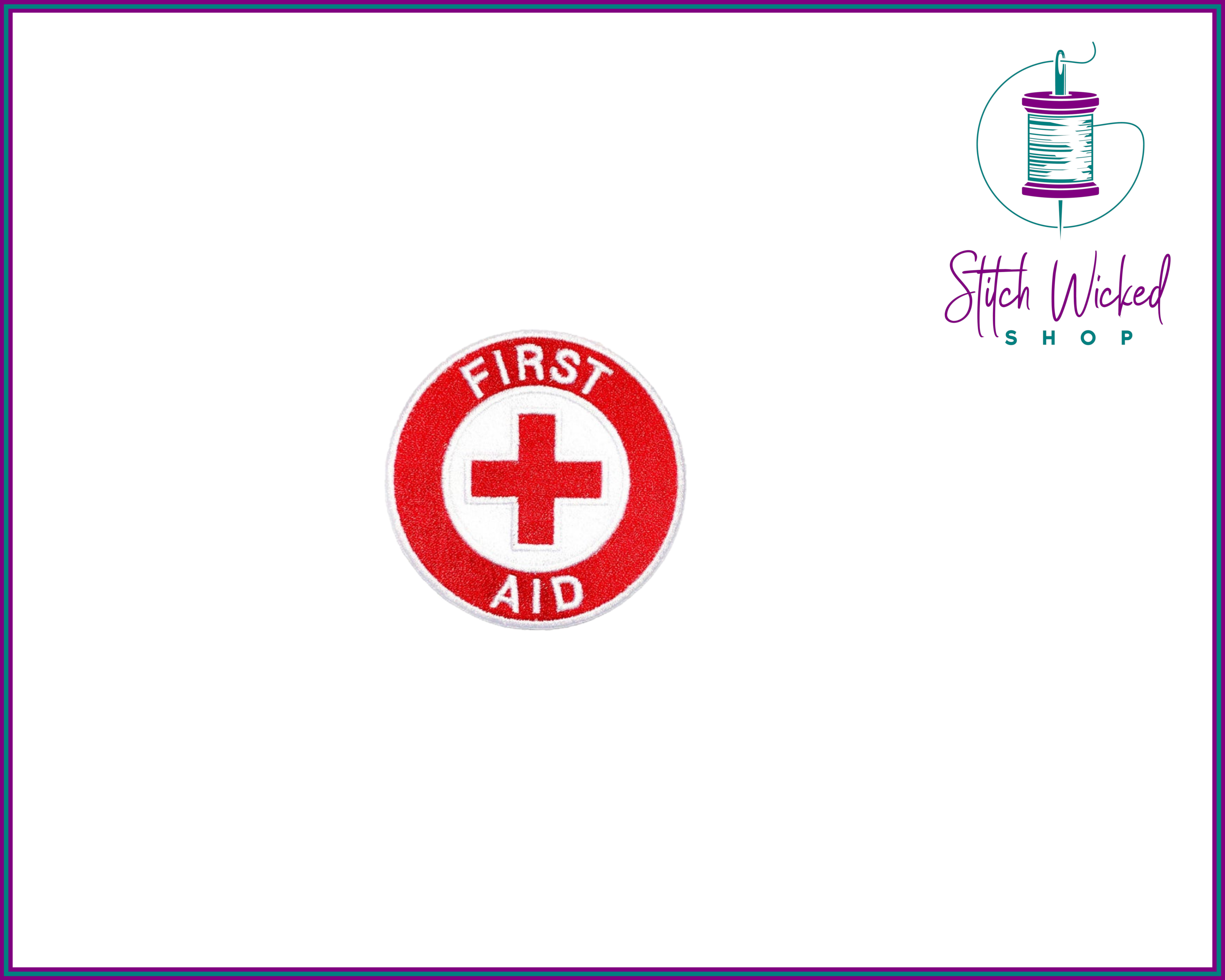 First Aid Merit Patch, Choose Your Custom Colors, Fully