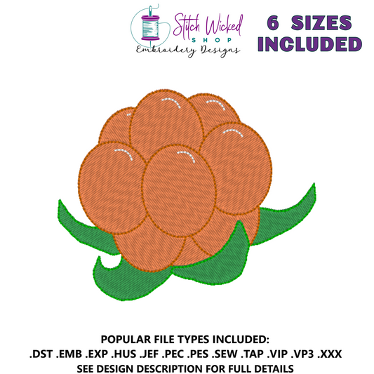 Bakeapple Machine Embroidery Design, Cloudberry Design