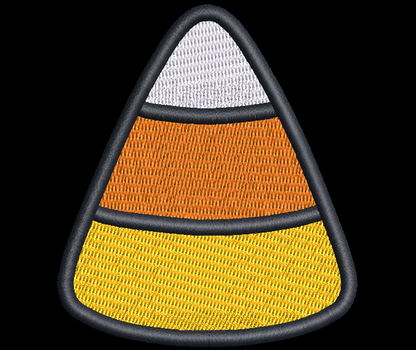 Cute Candy Corn Halloween Embroidery Design, 10 Sizes