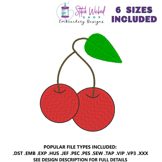 Cherry Machine Embroidery Design