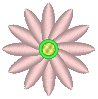 Mini Flower Embroidery Design, Flower 8
