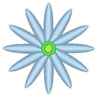 Mini Flower Embroidery Design, Flower 10