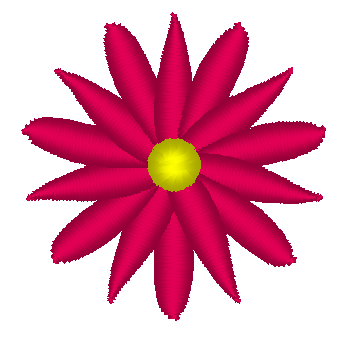 Mini Flower Embroidery Design, Flower 16