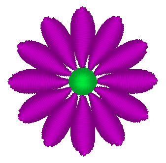 Mini Flower Embroidery Design, Flower 20