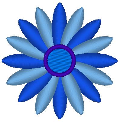Mini Flower Embroidery Design, Flower 5