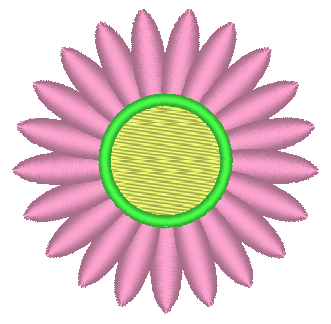 Mini Flower Embroidery Design, Flower 9