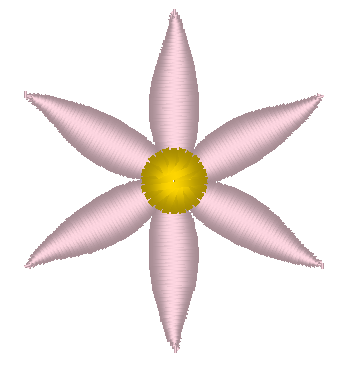 Mini Flower Embroidery Design, Flower 18