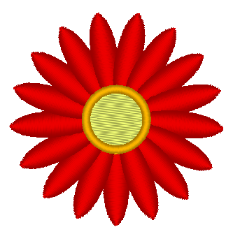 Mini Flower Embroidery Design, Flower 2