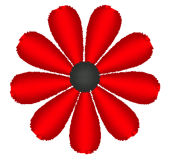 Mini Flower Embroidery Design, Flower 13