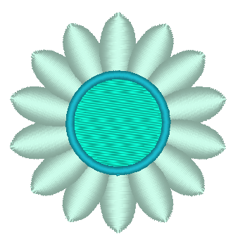 Mini Flower Embroidery Design, Flower 5