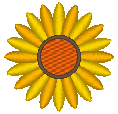 Mini Flower Embroidery Design, Multicolor Flower 4