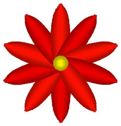 Mini Flower Embroidery Design, Multicolor Flower 1