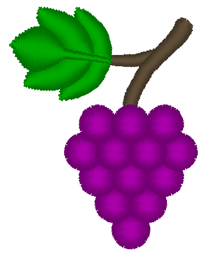 Grape Vine Mini Embroidery Machine Design