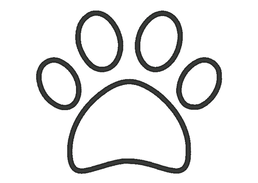 Puppy Dog Paw Print Applique Machine Embroidery Design - Stitch Wicked Shop