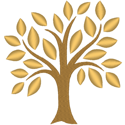 Elegant Tree Machine Embroidery Design
